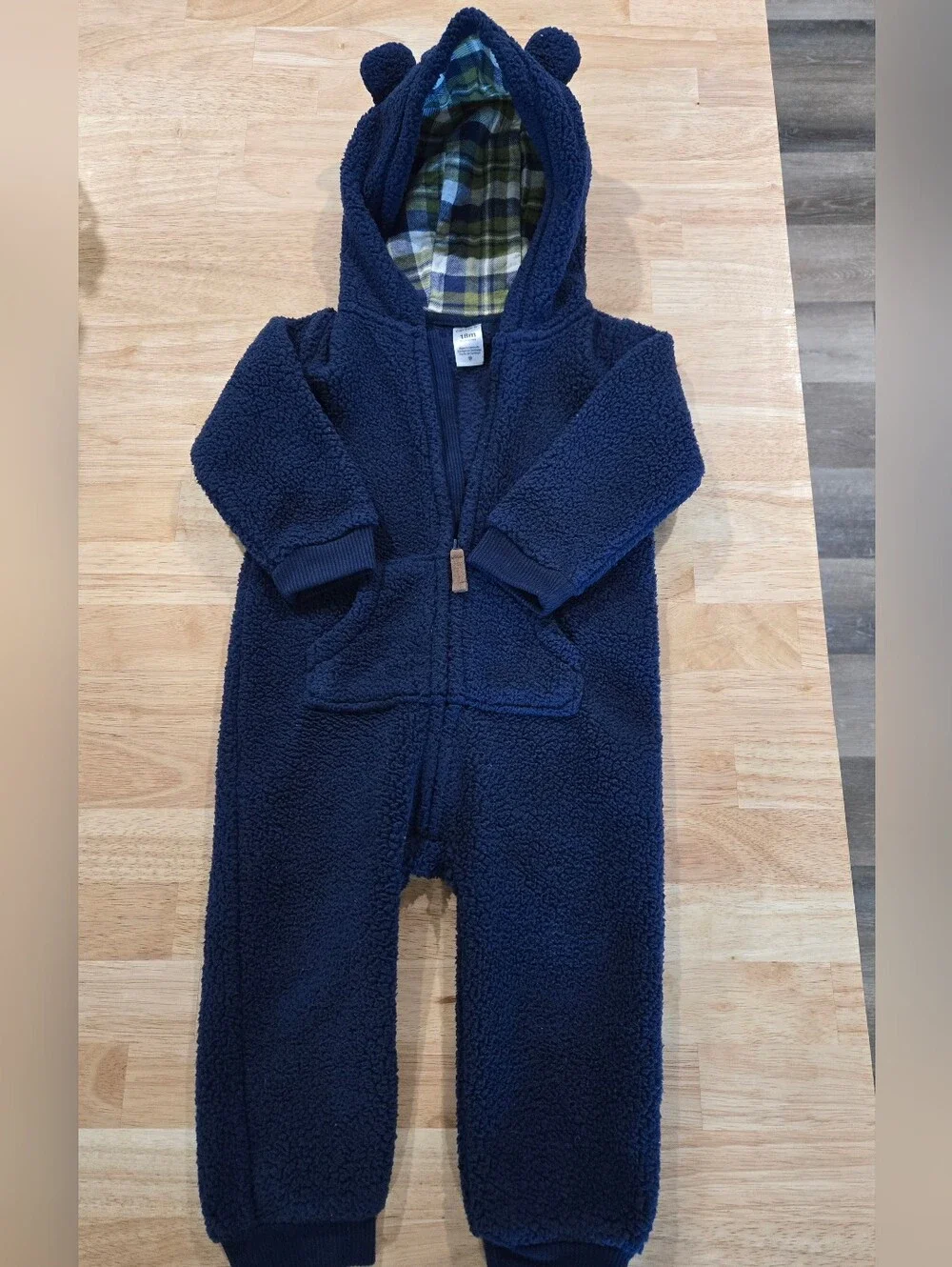 Carters Teddy Bear Fleece Suit